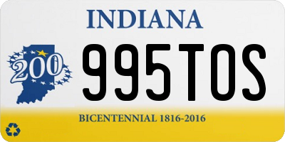 IN license plate 995TOS