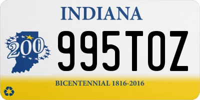 IN license plate 995TOZ