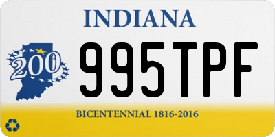 IN license plate 995TPF