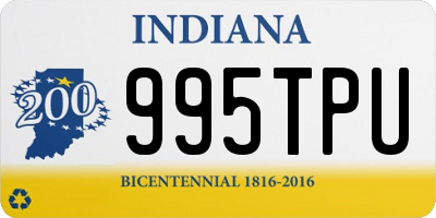 IN license plate 995TPU