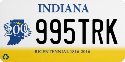 IN license plate 995TRK