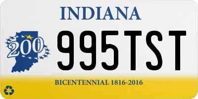 IN license plate 995TST