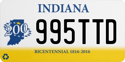 IN license plate 995TTD