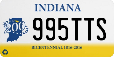 IN license plate 995TTS