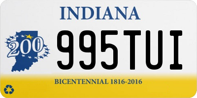 IN license plate 995TUI