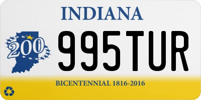 IN license plate 995TUR