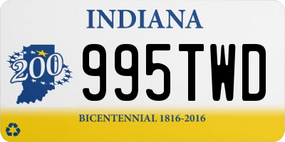 IN license plate 995TWD