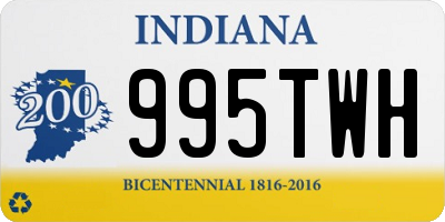 IN license plate 995TWH