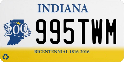 IN license plate 995TWM