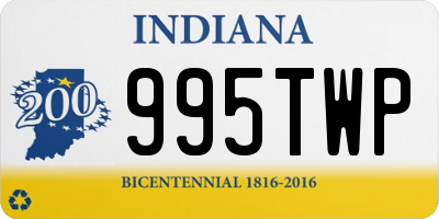 IN license plate 995TWP