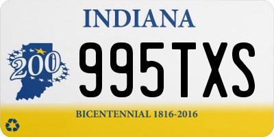 IN license plate 995TXS