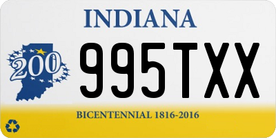 IN license plate 995TXX