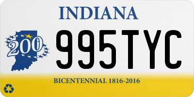 IN license plate 995TYC