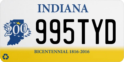 IN license plate 995TYD