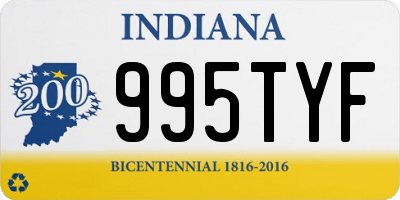 IN license plate 995TYF