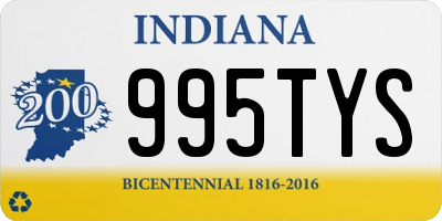 IN license plate 995TYS