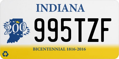 IN license plate 995TZF