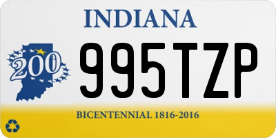 IN license plate 995TZP