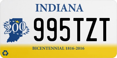 IN license plate 995TZT