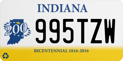 IN license plate 995TZW