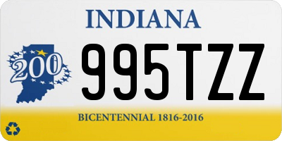 IN license plate 995TZZ