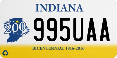 IN license plate 995UAA