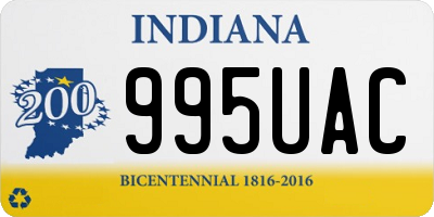 IN license plate 995UAC