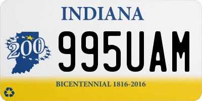 IN license plate 995UAM