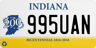 IN license plate 995UAN