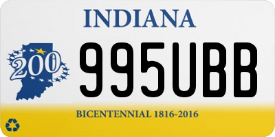 IN license plate 995UBB