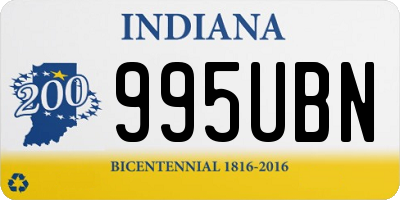 IN license plate 995UBN