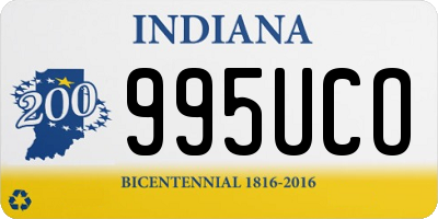 IN license plate 995UCO