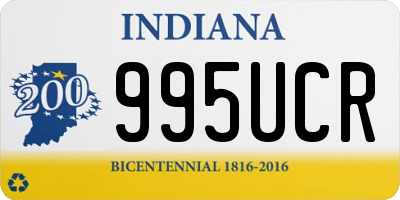 IN license plate 995UCR