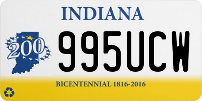 IN license plate 995UCW