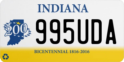 IN license plate 995UDA