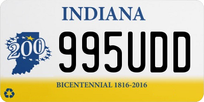 IN license plate 995UDD