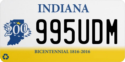 IN license plate 995UDM