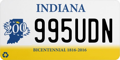 IN license plate 995UDN