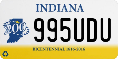 IN license plate 995UDU