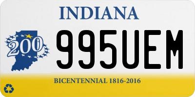 IN license plate 995UEM