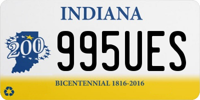 IN license plate 995UES