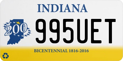 IN license plate 995UET