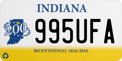 IN license plate 995UFA