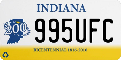 IN license plate 995UFC