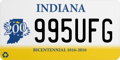 IN license plate 995UFG