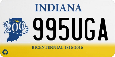 IN license plate 995UGA