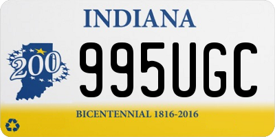 IN license plate 995UGC