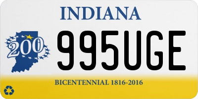 IN license plate 995UGE