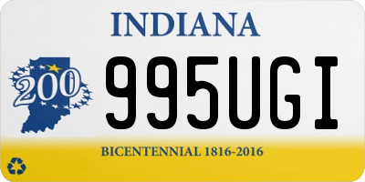 IN license plate 995UGI