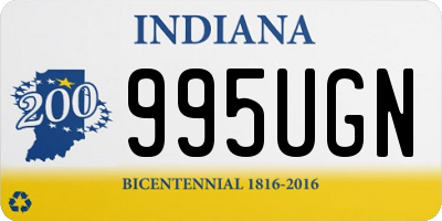 IN license plate 995UGN